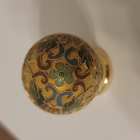 Franklin Mint Cloisonne Enamel 24K gold egg - Picture 5 of 8
